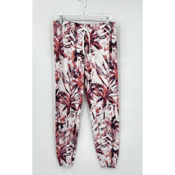 PJ SALVAGE tie dye joggers pants lounge pajamas bottoms comfy colorful M - Picture 1 of 7
